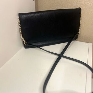 A New Day Black Saffiano Crossbody Bag / Clutch 12x7 ✨